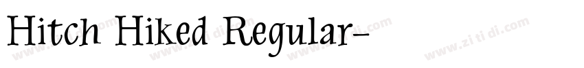 Hitch Hiked Regular字体转换